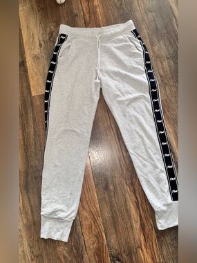 PINK victoria secret Grey Sweatpants with Black Logo